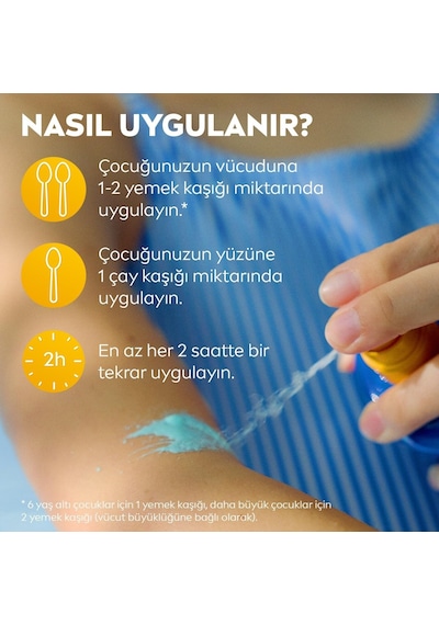 Nıvea Sun Spf50+ Çocuklar İçin Yüksek Güneş Koruyucu Vücut Spreyi 200ml,ekstra Suya Dayanıklı,e&amp C Vitamini
