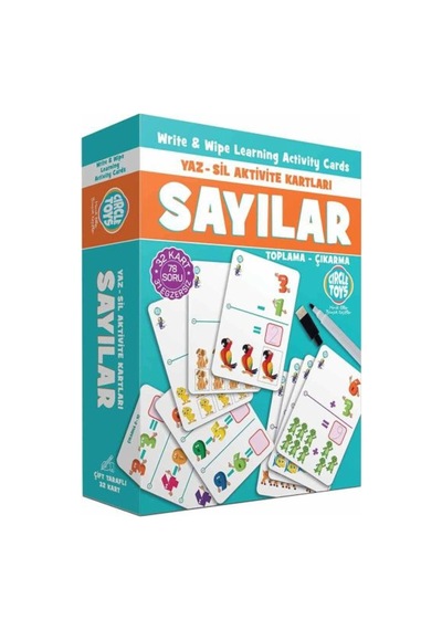 Circle Toys Sayılar Yaz Sil Aktivite Kartları (533536725)