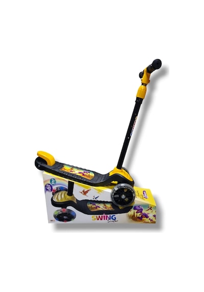 3 Tekerlekli Led Işıklı Çocuk Scooter Sarı