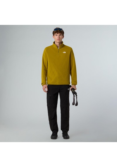 The North Face M Glacier Fleece 1/4 Zip Jacket Erkek Polar-30547 Yeşil