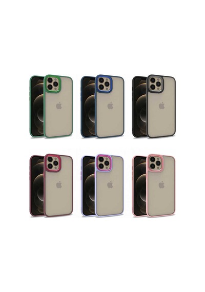Zore İphone 12 Pro Max Uyumlu Nvth Flora Kılıf-siyah