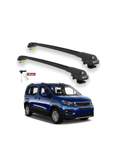 Turtle Peugeot Rifter 2019-2025 Ara Atkı Air1 Siyah