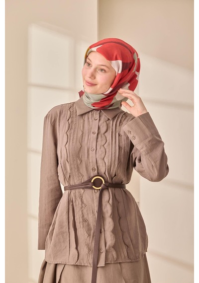 Silk Home Aura Eşarp 140001-05 Bordo, Kırmızı, Hardal, Çağla,vizon