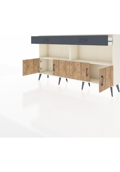 Arges Konsol 2 Raflı 2 Çekmeceli 4 Kapaklı 176x30x99 Aytaşı-çam/a Aytaşı-çam/antrasit Arges Konsol 2 Raflı 2 Çekmeceli 4 Kapaklı 176x30x99 Aytaşı-çam/a Aytaşı-çam/antrasit