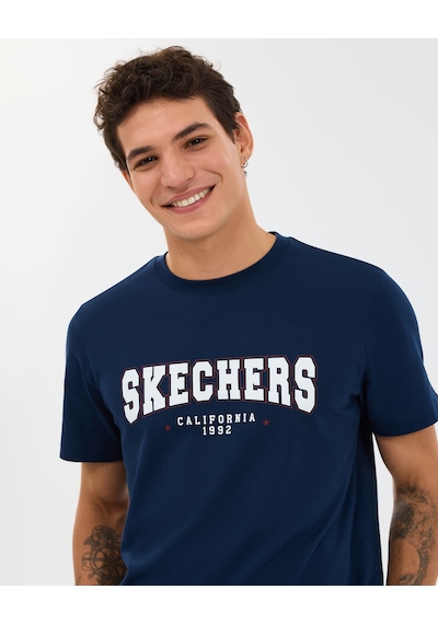 Skechers M Regular T-shirt Erkek Lacivert Tshirt S2610122-0505