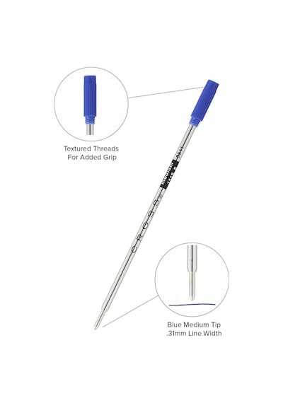 Cross 8511d C1 Slim Tükenmez Refil Mavi Medium Uç Çok Renkli