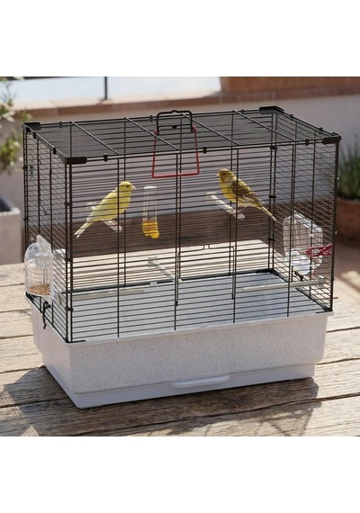 52003817 Vogelheim Rekord 4, Muhabbet Kuşları İçin, Komple Donanım, Ölçüler: 60 X 32,5 X 57,5 Cm, Siyah