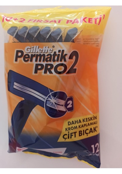 Gillette Permatik Pro2 Tıraş Bıçağı 12'li