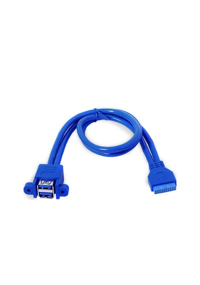 2 Port Usb 3.0 Dişi To 20 Pin Dişi Anakart Vidalı Panel Tip Kablo