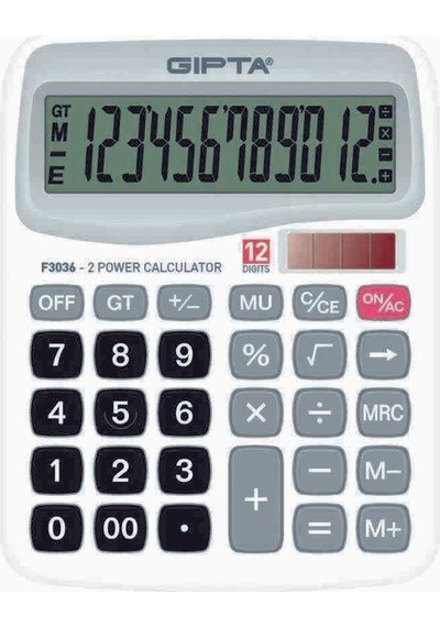 Gıpta F3036 Masaüstü 12 Hane Hesap Makinesi