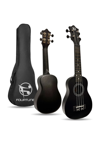 Fourtune Loki Sp-21bk Soprano Siyah Ukulele Seti Başlangıç Seviye Siyah