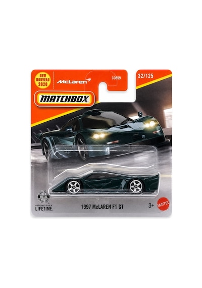 C0859 Matchbox 1:64 Tekli Arabalar 1997 Mclaren F1 Gt Jhn49 Çok Renkli