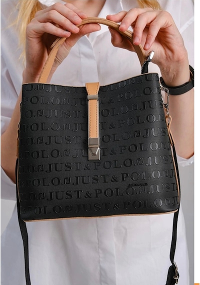 Just Polo Günlük Kombinlere Uygun Kadın Omuz Çantası Taba Siiyah 23443068