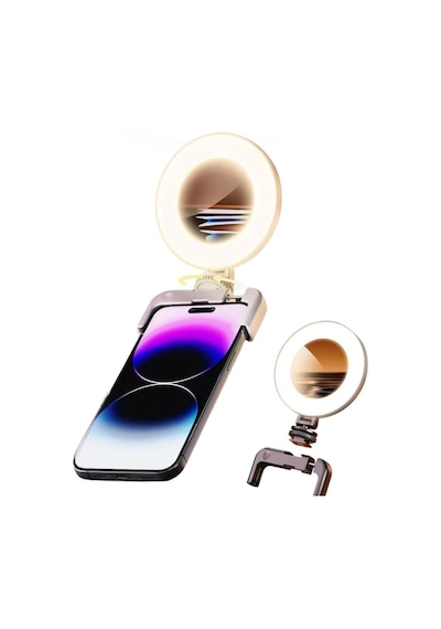 Şarjlı Led Halka Işık 3 Mod Işık, Telefon Tutuculu, Masa & Tripod Uyumlu