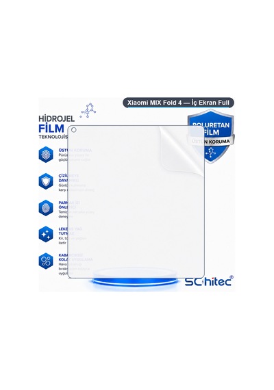 Schitec Xiaomi Mıx Fold 4 İç Ekran Full Şeffaf Nano Hidrojel