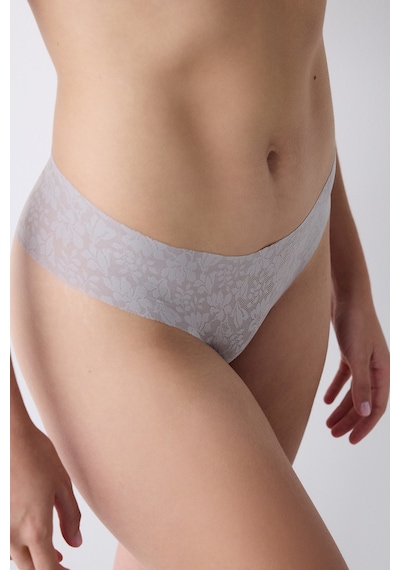 Penti Invisible Lazer Kesim Lacy Dantel Cheeky Gri Hipster Külot