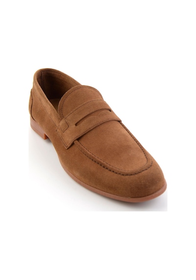 Taba Hakiki Deri Erkek Loafer Ayakkabı E01549024402 Taba