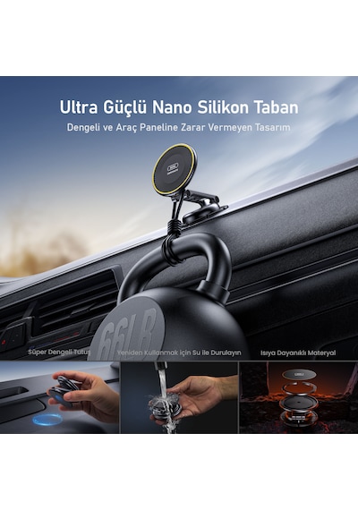 Aohi Superauto Kablosuz Magsafe Araç Içi Şarjı, Mıknatıslı Şarj