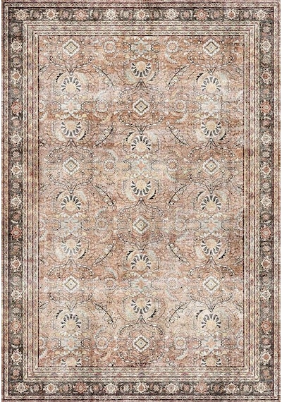 Çam Halı Anatolia 32-057 Etnik Eskitme Desenli Dokuma Tabanlı Yıkanabilir Şönil Salon Ve Oda Halısı Multi 2
