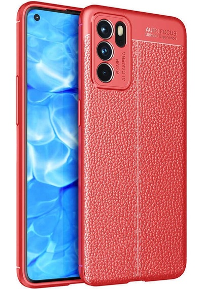 Oppo Reno 6 4g Kılıf Zore Niss Silikon Kapak Kırmızı