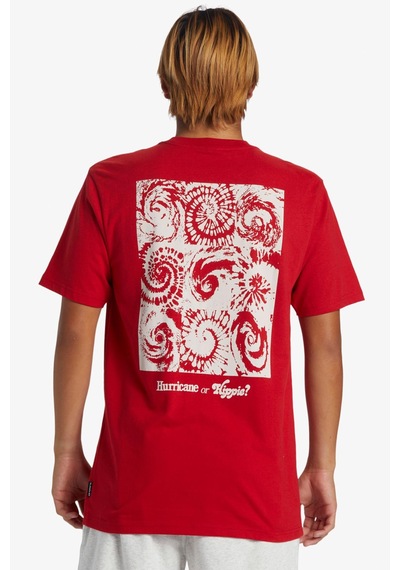Quiksilver Hurricane Or Hippie Moe Erkek Tişört Aqyzt09540-30051-kırmızı