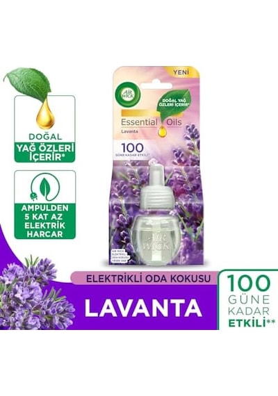 Wick Le Elektrikli Oda Kokusu Temizliğin Esintisi Kit Cihaz + Yedek Şişe + Lavanta Yedek Şişe Abundance Prosperity