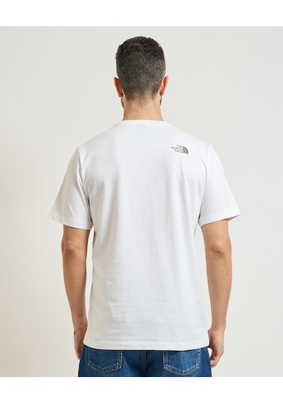 The North Face Mountain Line Erkek Beyaz Tişört Nf0a8guxfn41