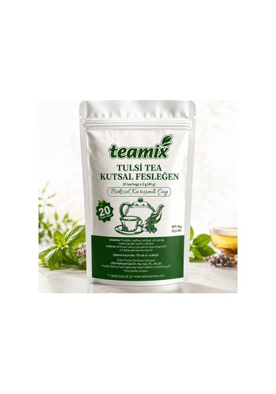Tulsi Tea Kutsal Fesleğen Bitkisel Karışımlı Çay 20 Süzen Doypack Ambalaj