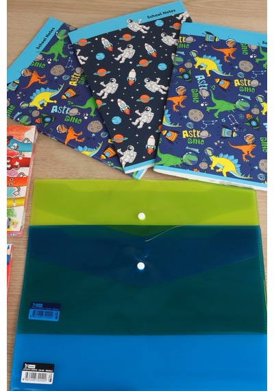 X Dekomus Rainbow Sort Collection 70 Parça Full Boyama Seti İle 3 Adet A4 Defter, Çıtçıt Dosya Altın