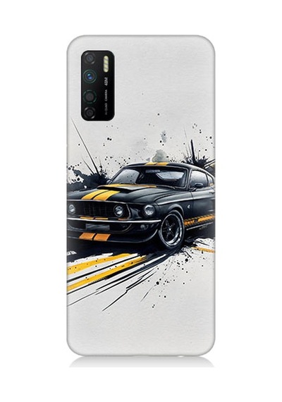 İnfinix Note 7 Lite Uyumlu Hızlı Araba Desenli Silikon Kılıf