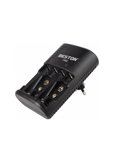 Aa Aaa 9v Pil Şarj Cihazı Ni-mh Ni-cd Uyumlu Akıllı Şarj Özellikli Led Göstergeli Aşırı Charge Korumalı 2 Li 4 Lü Pil Charge Adaptörü Beston C802
