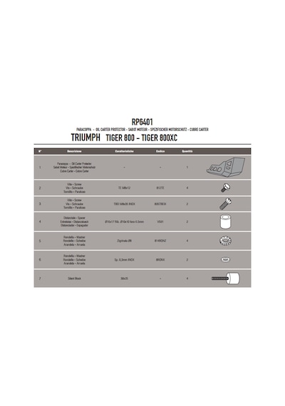 Givi RP6401 Triumph Tiger 800 - Tiger 800 XC (11-16) Karter Koruma-45299