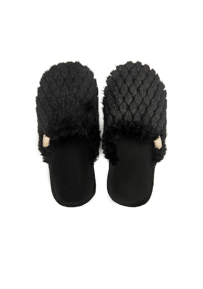 Twigy Jenny Peluş Kadın Ev Terliği Siyah 37/41