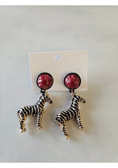 Zr Model Zebra Küpe Çok Renkli