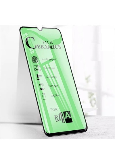 Samsung Uyumlu, A30 Ekran Koruyucu Seramik Nano Cam Esnek Tam Full Kaplayan Kırılmaz