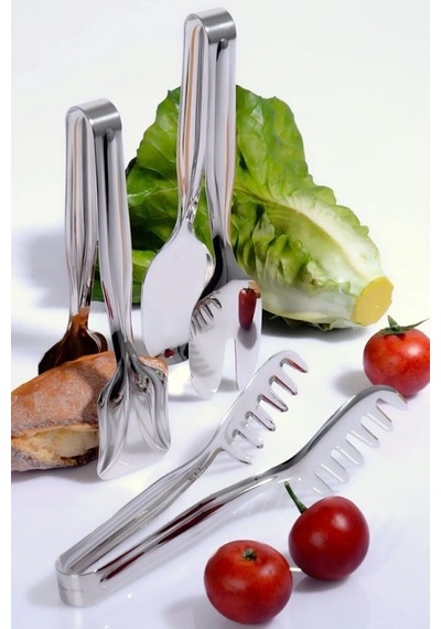Pratik 3'lü Maşa Seti Makarna - Salata - Pasta Maşası Paslanmaz Çelik Metalik