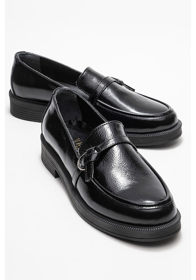 Luvishoes Luvi Shoes Galea Siyah Rugan Tokalı Hakiki Deri Kadın Loafer Ayakkabı SİYAH RUGAN Luvishoes Luvi Shoes Galea Siyah Rugan Tokalı Hakiki Deri Kadın Loafer Ayakkabı SİYAH RUGAN