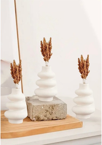 Bernami Mum Pinterest 3lü İskandinav Tarzı Bohem Vazo Hediyelik Pampas Vazosu Set Vazo Dekoratif Eşya Diğer