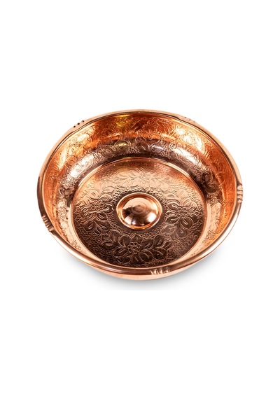 Antepsepeti Bakır Hamam Tası Kırmızı
