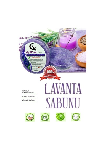 Lavanta Özlü Doğal Süngerli Güzellik Sabunu Cilt   Etkili Diğer