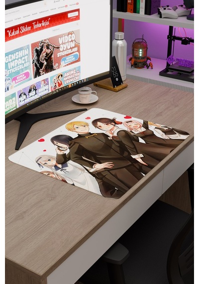 Kaguya Sama Anime V4 - 48x40 Xl Gaming Kauçuk Kaymaz Taban Mouse Pad Fare Altlığı
