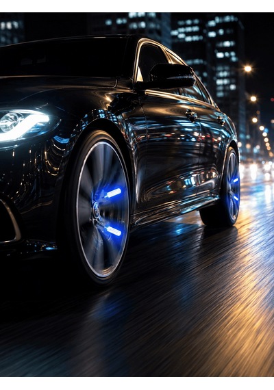 4'lü Araç Sibop Led Işığı Otomatik Açılan Lastik Işığı Seti 0