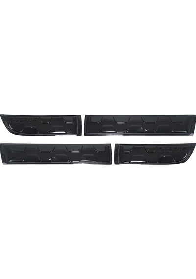 Dacia Duster Uyumlu 2010-2017 Abs Piano Black Damalı Kapı Dodik Set 4 Parça