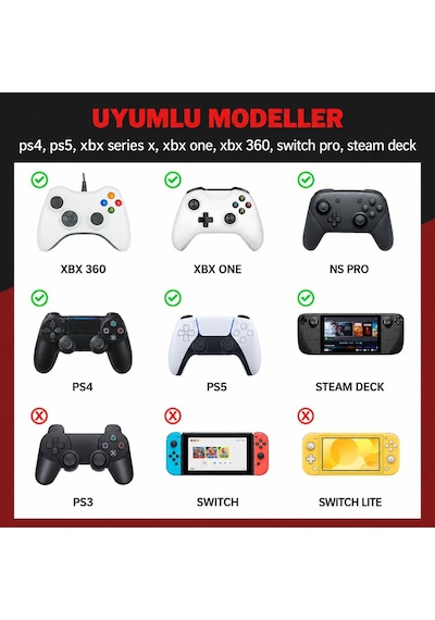 2 Adet Analog Koruyucu Silikon Kılıf Topuz Koruma Ps4 Ps5 Xbox One 360 Series Sx Switch Pro Uyumlu Kırmızı
