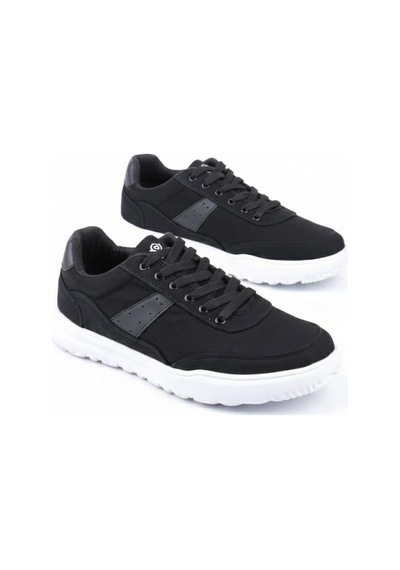 Fort 0226 Dks Keten Rahat Hafif Sneaker Erkek Ayakkabı Siyah - Beyaz