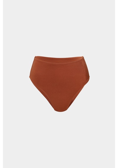 Açelyaokcu Premium Frıgg Fit Kadın Yüksek Bel Bikini Altı Kiremit