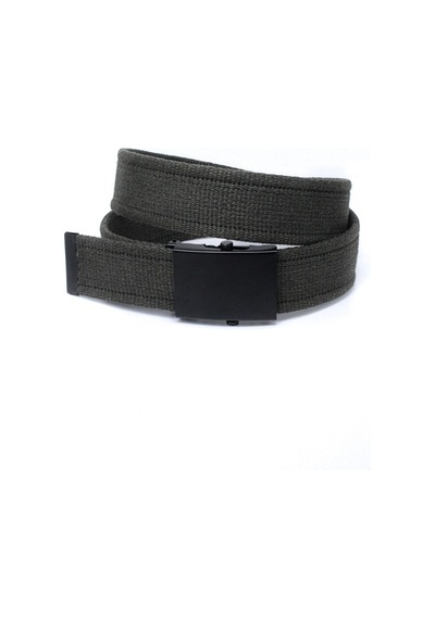 Livize Unisex Siyah Tokalı Kolon Kemeri 4Cm Yeşil Yeşil