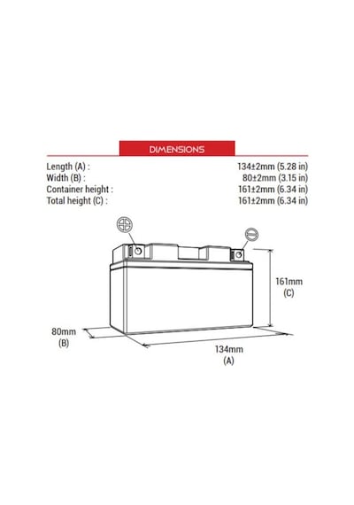 Bs Battery Bb12al-a2 Sla Motosiklet Aküsü Sla Tipi