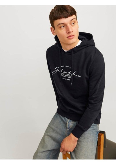 Jack & Jones Erkek Sweatshirt Siyah 12256838 Jjferrıs Sweat Hood 25kw21000484 W21232 Siyah