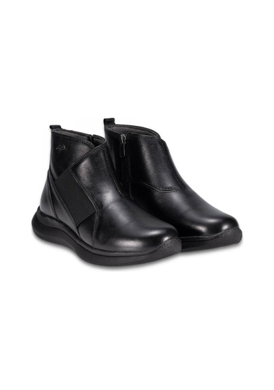 Forelli 27957 Eldo Comfort Fermuarlı Siyah Kadın Bot Siyah